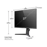 Hisense 27G6Q 27-إنش 300Hz QHD (2560×1440) Fast IPS 1ms GTG شاشة ألعاب