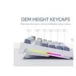 ATTACK SHARK K86 RGB لاسلكي لوحة مفاتيح ألعاب ميكانيكية - Retro أزرق