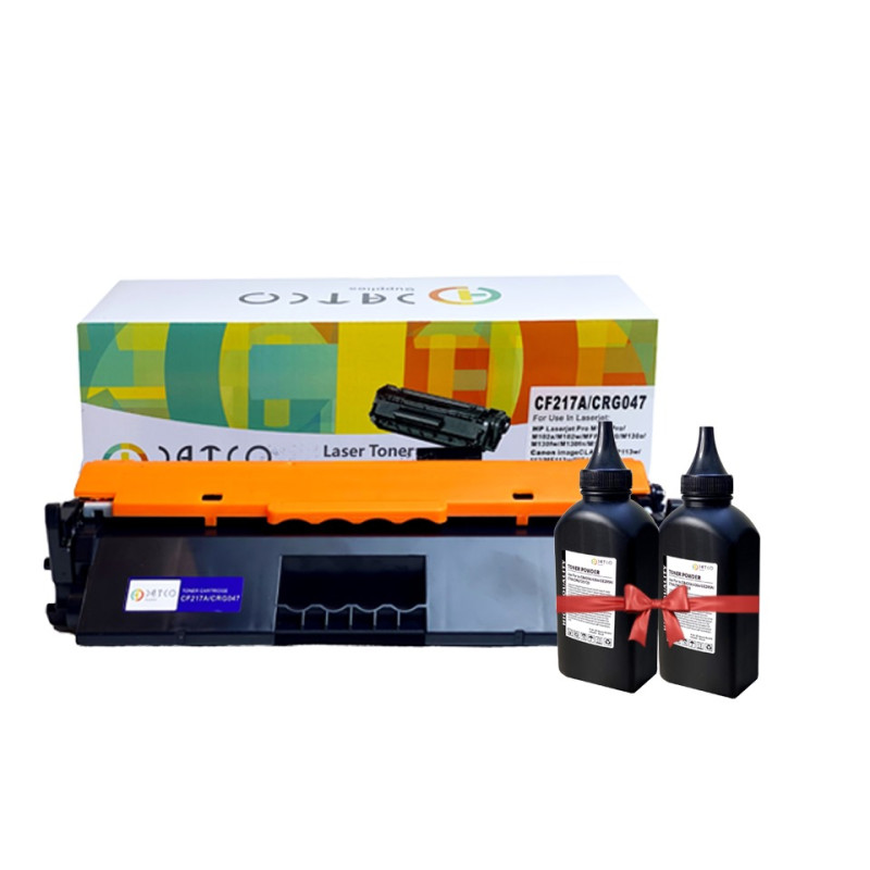 Datco CF217A/CRG047 - كاترج كانون047 مع 2 تعبئة هدية