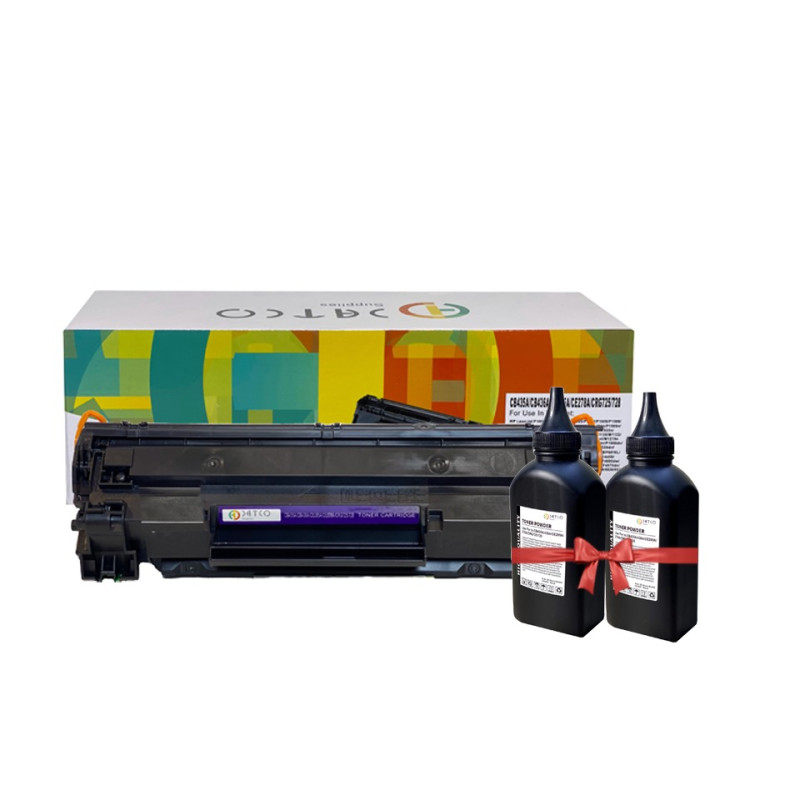 Datco CRG725/728 - كاترج كانون 725 مع 2 تعبئة هدية