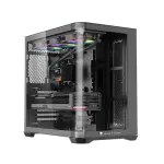 Jungle Leopard AC-01 ميد تاور ATX كيسة ألعاب (بدون مراوح) – أسود