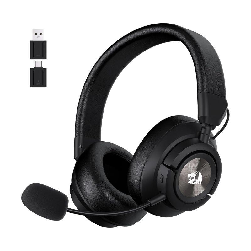 سماعة ألعاب Redragon H889 SPECTRA PRO لاسلكية بصوت غامر وميكروفون قابل للفصل