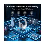 Redragon H889 SPECTRA PRO – سماعة ألعاب لاسلكية بيضاء