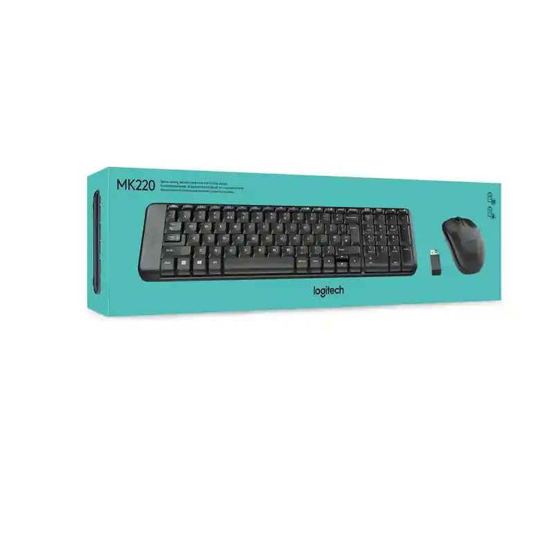 Logitech MK220 WIRELESS KEYBOARD AND MOUSE COMBO - ماوس + كيبورد وايرلس لوجيتيك